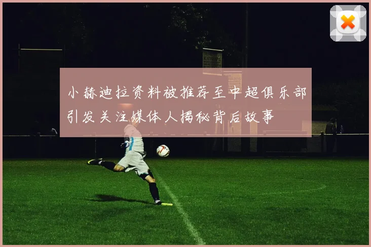 小赫迪拉资料被推荐至中超俱乐部引发关注媒体人揭秘背后故事